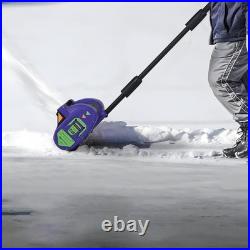 Electric Snow Shovel Battery Powered 12 Inch Cordless Snow Blower for Driveways