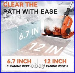 Electric Snow Shovel, Cordless, includes 4A 21V Battery And Accessories, New