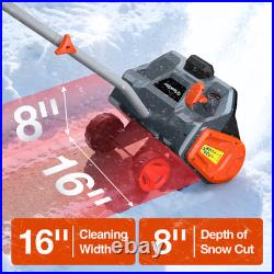 Electric Snow Shovel with Wheels 40V 16.5 Brushless Cordless Snow Blower 25.0