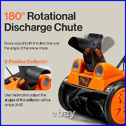 Electric Snow Thrower Walk-Behind Blower Corded AC 120V 15A 18 X 10 Inch Clearin