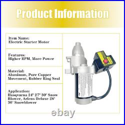 Electric Starter Motor Kit for LCT 291 Cc LCT 306 Cc Snow Blower OHV Gas Engine