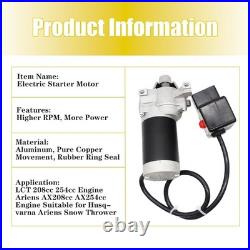 Electric Starter Motor Kit for LCT 291 Cc LCT 306 Cc Snow Blower OHV Gas Engine