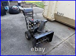 Electric start gas snow blower