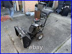 Electric start gas snow blower