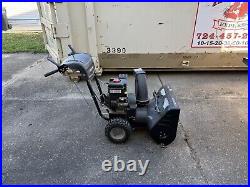 Electric start gas snow blower