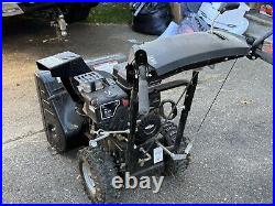 Electric start gas snow blower