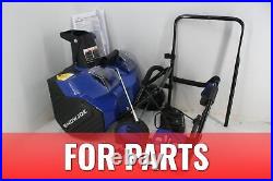 FOR PARTS Snow Joe 24V-X2-SB18 18 Inch 48 Volt iON+ Cordless Snow Blower Kit