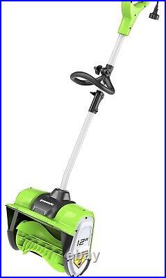 GREENWORKS 8A 12 inch Corded Electric Snow Shovel SSA103