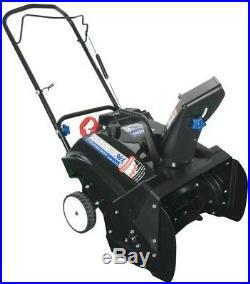 Gas Snow Blower 21 in. 163cc Single Stage Electric Start Large 7 inch Wheels