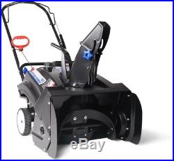 Gas Snow Blower 21 in. 163cc Single Stage Electric Start Large 7 inch Wheels