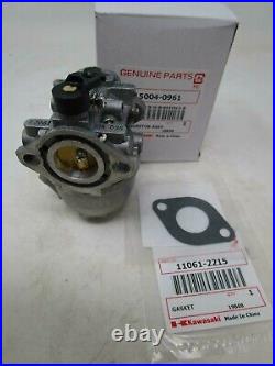 Genuine Kawasaki 15004-0961 Carburetor with 2 11061-2215 Gasket FJ180V Engines