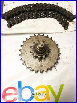 Gilson ST826 55324A 48128 Snowblower Jackshaft 11/26 Tooth Sprocket & Chains NLA Gilson ST826 55324A 48128 Snowblower Jackshaft 11/26 Tooth Sprocket & Chains NLA