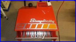 Good working Simplicity 350 Snowblower, local pick up only, no shipping