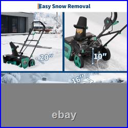 Gravee 20in 40V (2X20V) Cordless Snow Blower with Brushless Motor 2 Batteries Gravee 20in 40V (2X20V) Cordless Snow Blower with Brushless Motor 2 Batteries