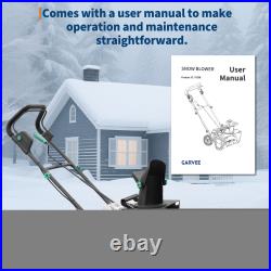 Gravee 20in 40V (2X20V) Cordless Snow Blower with Brushless Motor 2 Batteries