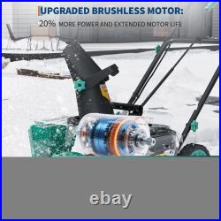 Gravee 20in 40V (2X20V) Cordless Snow Blower with Brushless Motor 2 Batteries