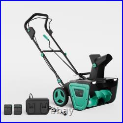 Gravee 20in 40V (2X20V) Cordless Snow Blower with Brushless Motor 2 Batteries