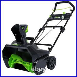 GreenWorks 2600402 80-Volt 20-Inch 2Ah Lithium-Ion Cordless Snow Thrower Kit