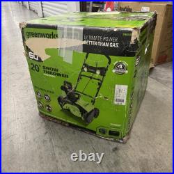GreenWorks PRO 60-Volt 20-in Single-Stage Cordless Electric Snow Blower Only