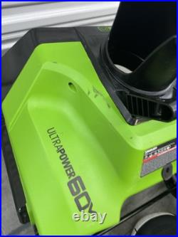 GreenWorks PRO 60-Volt 20-in Single-Stage Cordless Electric Snow Blower Only