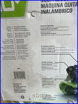 GreenWorks Pro 40V 20'' Snow Thrower with 4AH Battery and 4A Charger Green 26272