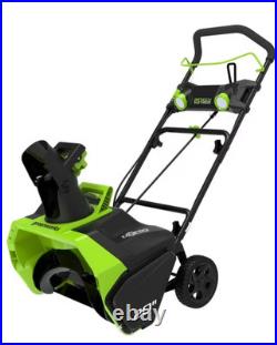 GreenWorks Pro 80V 22'' Snow Thrower with 4AH Battery and 4A Charger Green GreenWorks Pro 80V 22'' Snow Thrower with 4AH Battery and 4A Charger Green