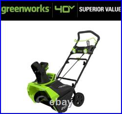 GreenWorks Pro 80V 22'' Snow Thrower with 4AH Battery and 4A Charger Green GreenWorks Pro 80V 22'' Snow Thrower with 4AH Battery and 4A Charger Green