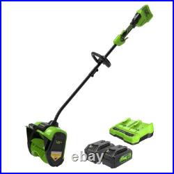 Greenworks 12 Brushless Snow Shovel with Light Kit 24V Lithium Ion, Adjustable