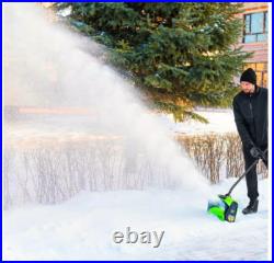 Greenworks 12 Brushless Snow Shovel with Light Kit 24V Lithium Ion, Adjustable