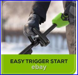 Greenworks 12 Brushless Snow Shovel with Light Kit 24V Lithium Ion, Adjustable