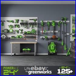 Greenworks 12 Brushless Snow Shovel with Light Kit 24V Lithium Ion, Adjustable