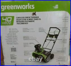 Greenworks 20 Cordless Snowthrower 26272
