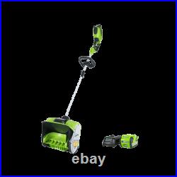 Greenworks 40V 12 Brushless Snow Shovel Blower with 3Ah Battery and Charger