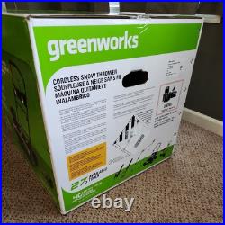 Greenworks 40V 20 Cordless Battery Snow Blower with 5.0Ah Battery & Charger NEW