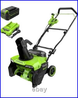 Greenworks 40V 20'' Snow Thrower 5Ah Battery