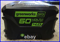 Greenworks 60V 20 Inch Single-stage Cordless Snow Blower with Battery and charger