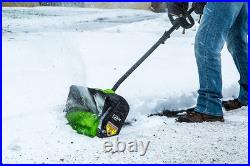Greenworks 80V 12Cordless Brushless Snow Shovel with 2.0 Ah Battery and R Greenworks 80V 12Cordless Brushless Snow Shovel with 2.0 Ah Battery and R