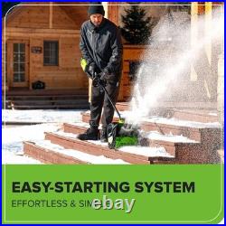Greenworks 80V 12 Brushless Cordless Snow Shovel 2.0Ah Battery & Charger 80 V