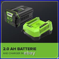 Greenworks 80V 12 Brushless Cordless Snow Shovel 2.0Ah Battery & Charger 80 V
