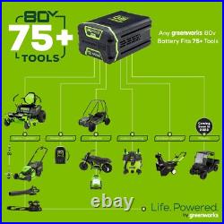 Greenworks 80V 12 inch Cordless Snow Shovel with 2Ah Battery and Rapid Charger
