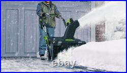 Greenworks 80V 22In Single Stage Snow Blower With 4Ah Battery & Charger Kit