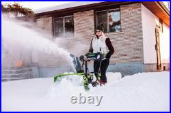 Greenworks 80V 24In Dual Stage Snow Blower With 5Ah Battery 2Pk & Charger Kit Greenworks 80V 24In Dual Stage Snow Blower With 5Ah Battery 2Pk & Charger Kit