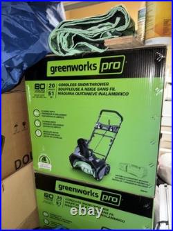 Greenworks 80V (75+ Compatible) 2in Brushless Cordless Snow Blower, Tool Only Greenworks 80V (75+ Compatible) 2in Brushless Cordless Snow Blower, Tool Only