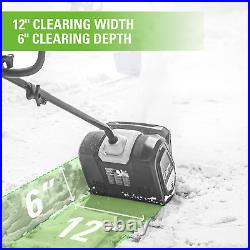 Greenworks 80V (75+ Compatible Tools) 12 Brushless Cordless Snow Shovel, 2.0Ah Greenworks 80V (75+ Compatible Tools) 12 Brushless Cordless Snow Shovel, 2.0Ah