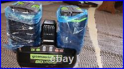 Greenworks 80V Lithium-Ion Two 4AH Batteries With Rapid Charger