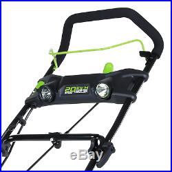 Greenworks PRO 20-Inch 80V Cordless Snow Thrower, 2.0 AH Battery Included Greenworks PRO 20-Inch 80V Cordless Snow Thrower, 2.0 AH Battery Included