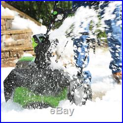 Greenworks PRO 20-Inch 80V Cordless Snow Thrower, 2.0 AH Battery Included Greenworks PRO 20-Inch 80V Cordless Snow Thrower, 2.0 AH Battery Included