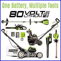 Greenworks PRO 20-Inch 80V Cordless Snow Thrower, 2.0 AH Battery Included Greenworks PRO 20-Inch 80V Cordless Snow Thrower, 2.0 AH Battery Included