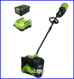 Greenworks Pro 2600602 12in Cordless Power Snow Shovel Multicolor