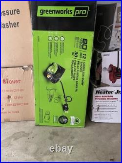 Greenworks Pro 2600602 12in Cordless Power Snow Shovel Multicolor